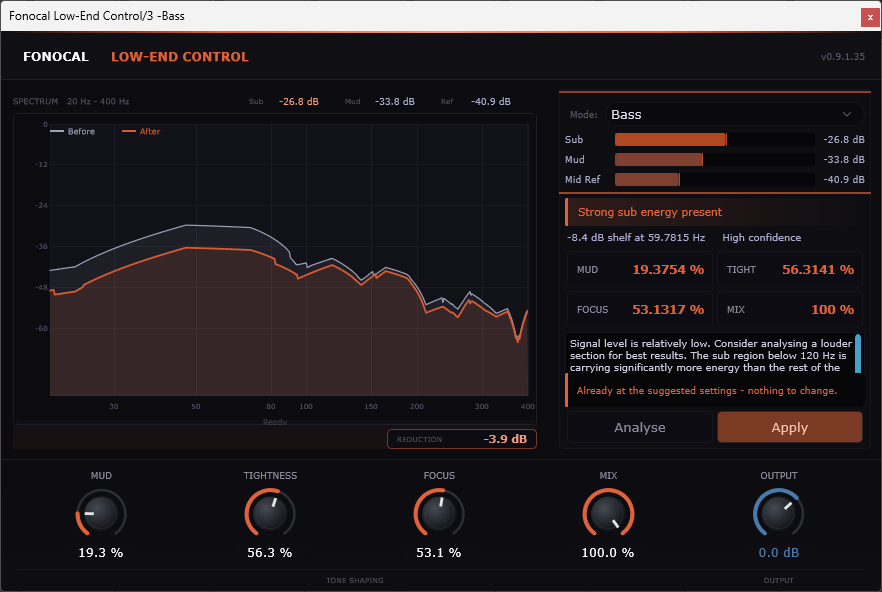 Low-End Control interface